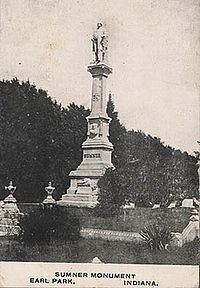 Sumner Monument (Earl Park, Indiana) httpsuploadwikimediaorgwikipediacommonsthu