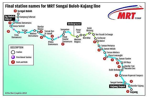 Sungai Buloh-Kajang MRT Line Names for 31 MRT stations finalised Nation The Star Online