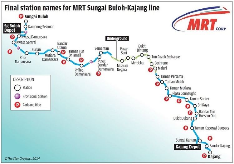 Sungai Buloh-Kajang MRT Line Lite FM Relaxing Favourites mrt sungai bulohkajang phase one
