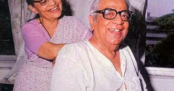 Sunita Deshpande Gr8 marathi writer Pu La Deshpande with wife Sunita Deshpande both
