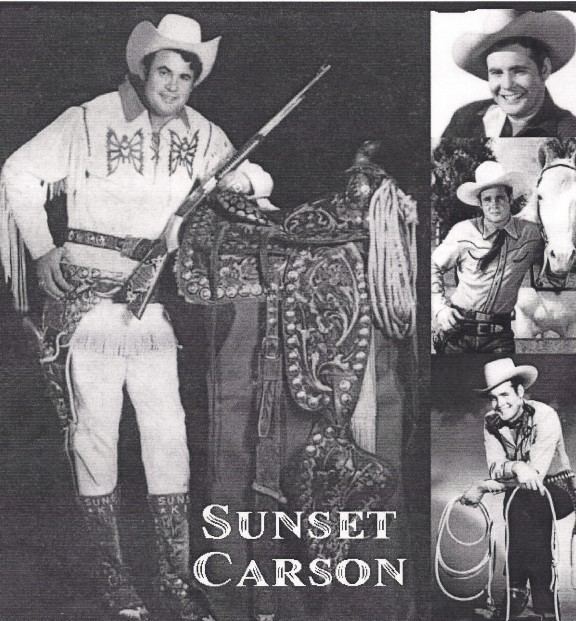 Sunset Carson Cowboy Star Visits Allons School