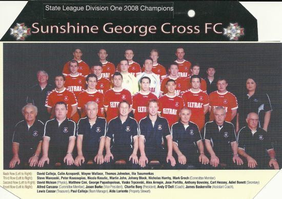 Sunshine George Cross FC George Cross FC 2008 First division champions