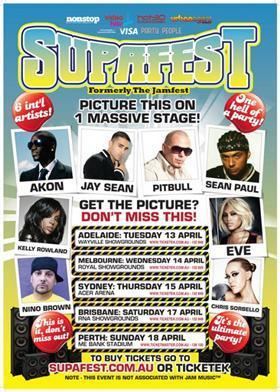 Supafest Supafest 2010 Formerly Jamfest 2010 Akon Kelly Rowland Pitbull