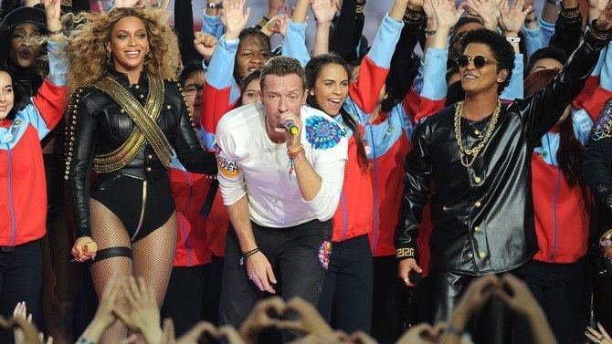 Super Bowl 50 halftime show Super Bowl 50 Halftime Review Coldplay Beyonce Bruno Mars Variety