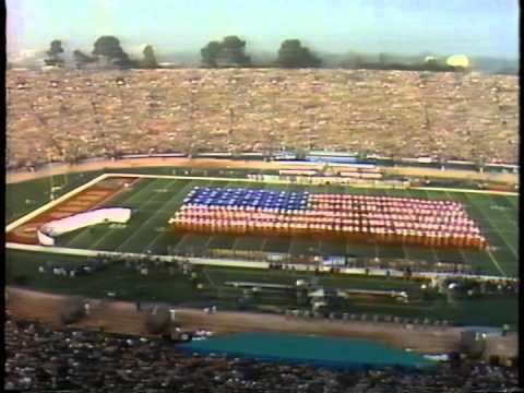 Super Bowl XIX Superbowl XIX Pregame National Anthem Flag 1985 Stanford