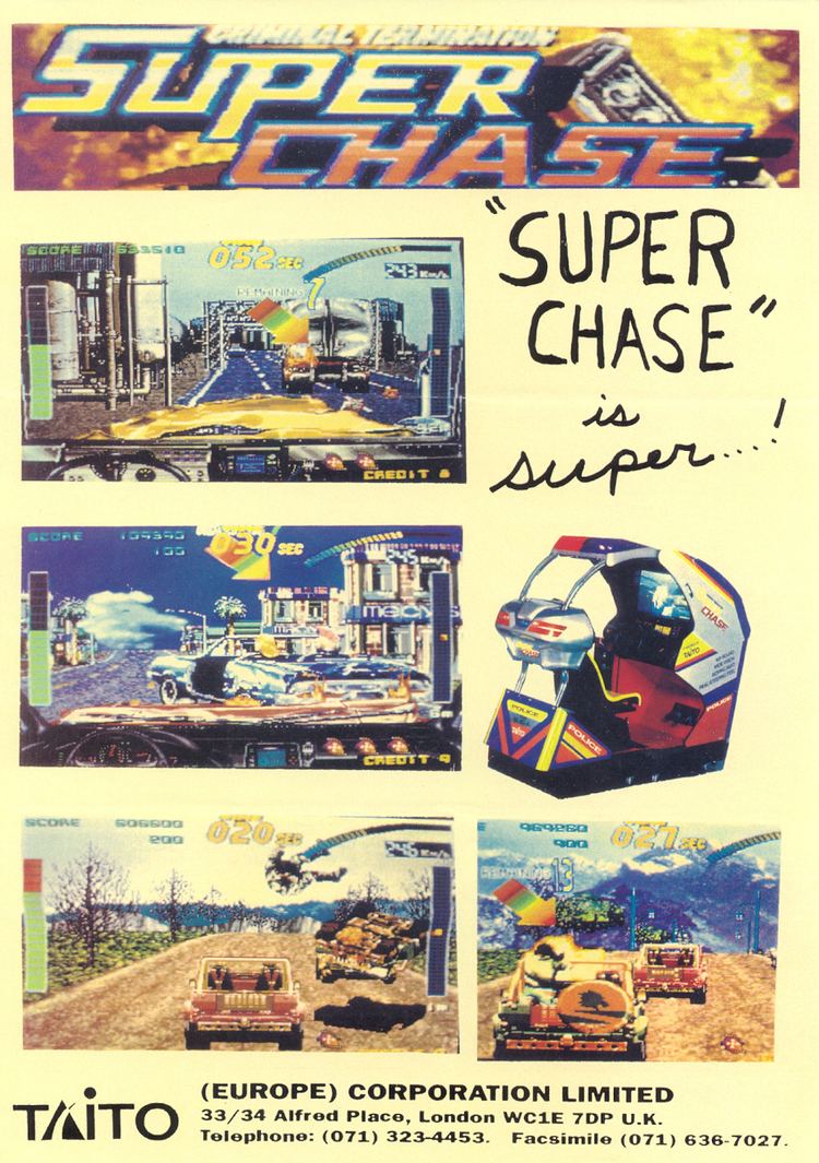 Super Chase: Criminal Termination The Arcade Flyer Archive Video Game Flyers Super Chase Criminal