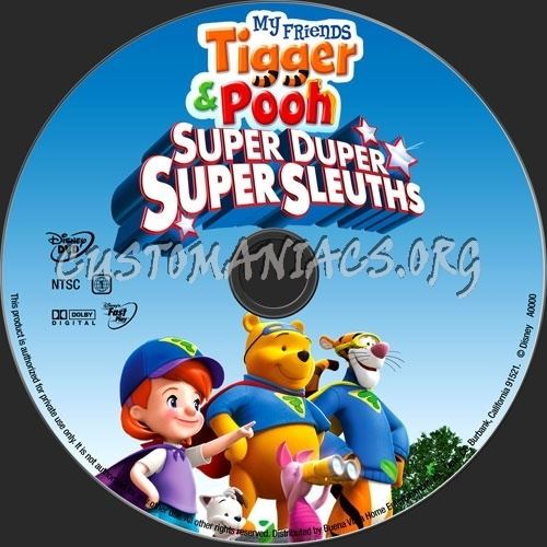 Super Duper Super Sleuths My Friends Tigger Pooh Super Duper Super Sleuths dvd label DVD