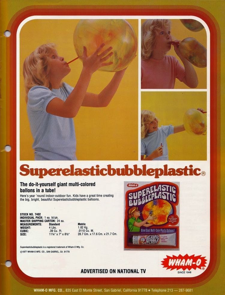 Super Elastic Bubble Plastic Super Elastic Bubble Plastic 1970s Vintage Ads