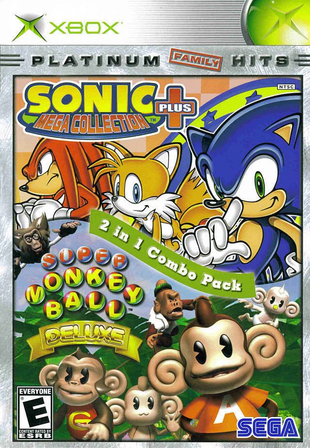 Super Monkey Ball Deluxe Sonic Mega Collection Plus and Super Monkey Ball Deluxe Box Shot for