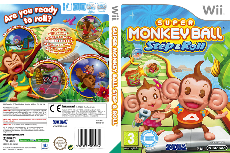 Super Monkey Ball: Step & Roll artgametdbcomwiicoverfullHQENSMBP8Ppng