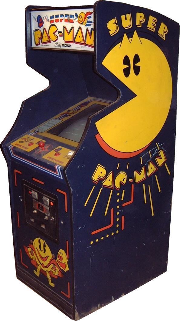 Super Pac-Man Super PacMan Videogame by Bally Midway