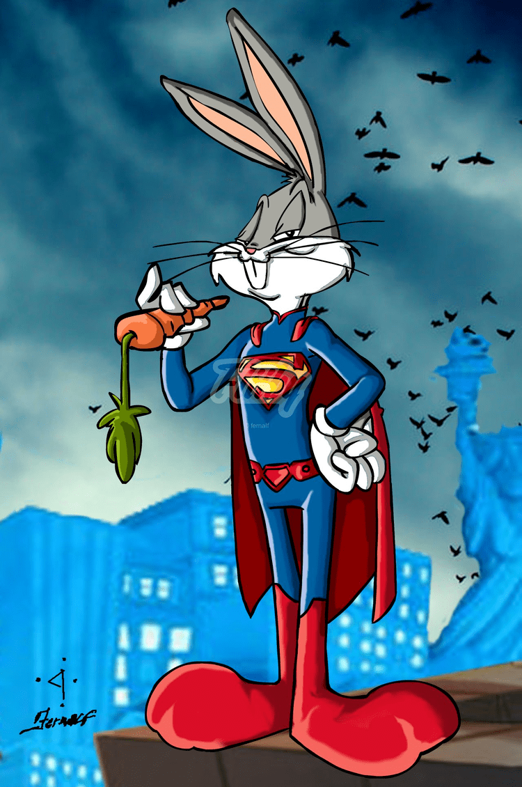 Super-Rabbit BatDuck vs SuperRabbit The Dawn of Looney PhotoImage by fernalf