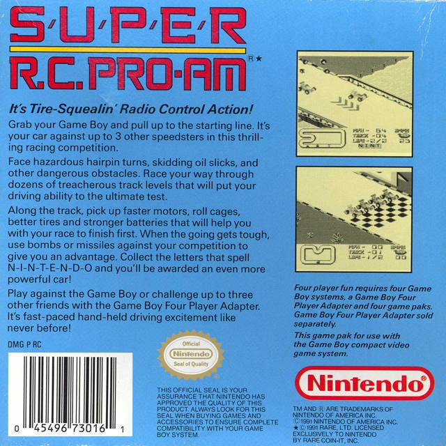 Super R.C. Pro-Am Super RC ProAm Box Shot for Game Boy GameFAQs