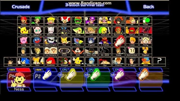 Super Smash Bros. Crusade All Super Smash Bros Crusade Characters v09TEST YouTube