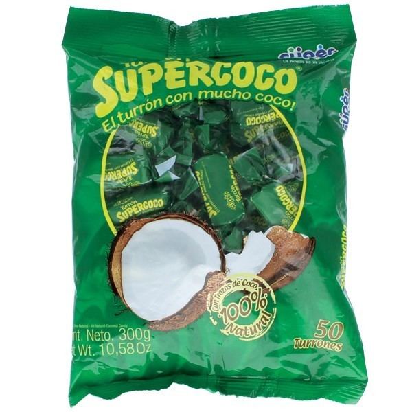 Supercoco Supercoco Coconut Candy 50 units 300 g LatinMart