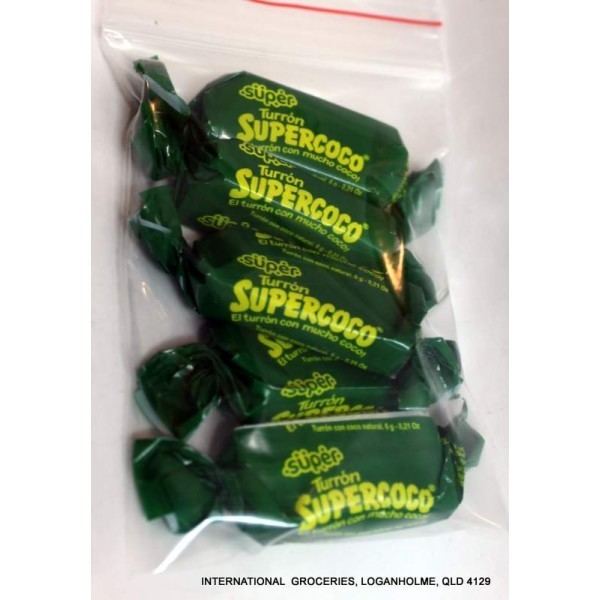Supercoco Turron Supercoco Coconut Candy 5 Turrones IG