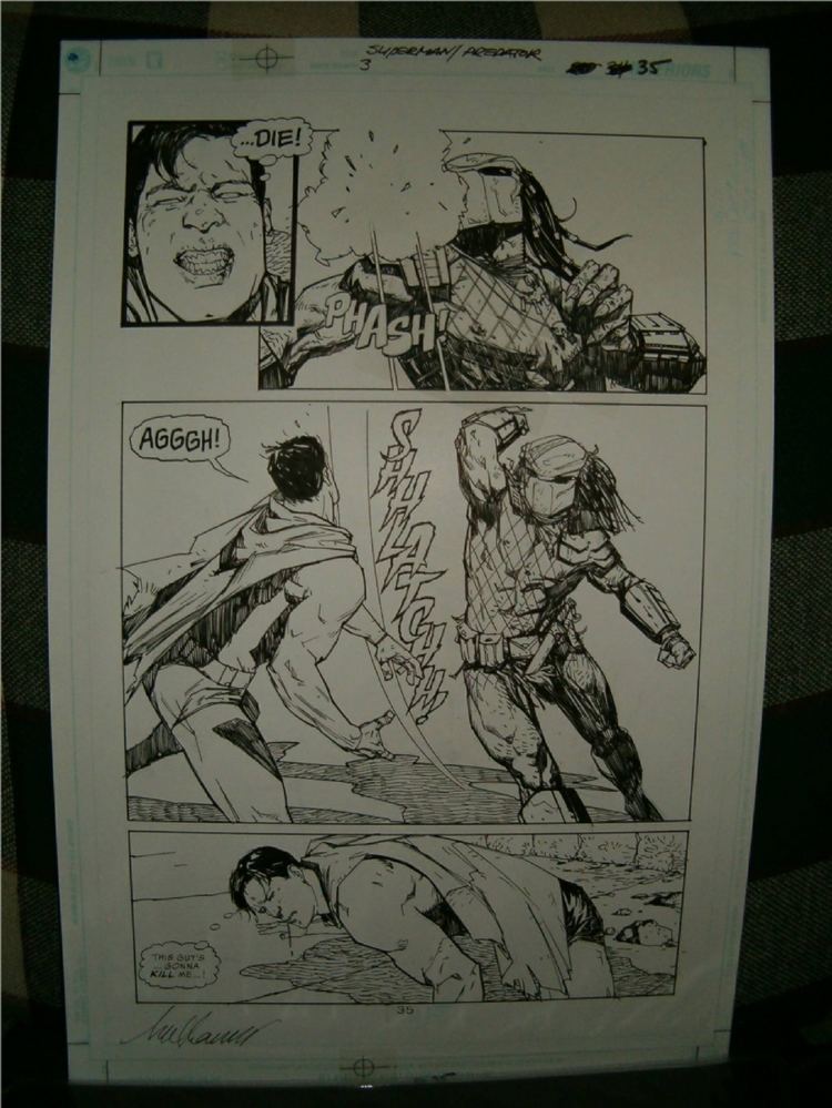 Superman vs. Predator Superman vs Predator 3 page 35 Alex Maleev in Troy C Punswick39s