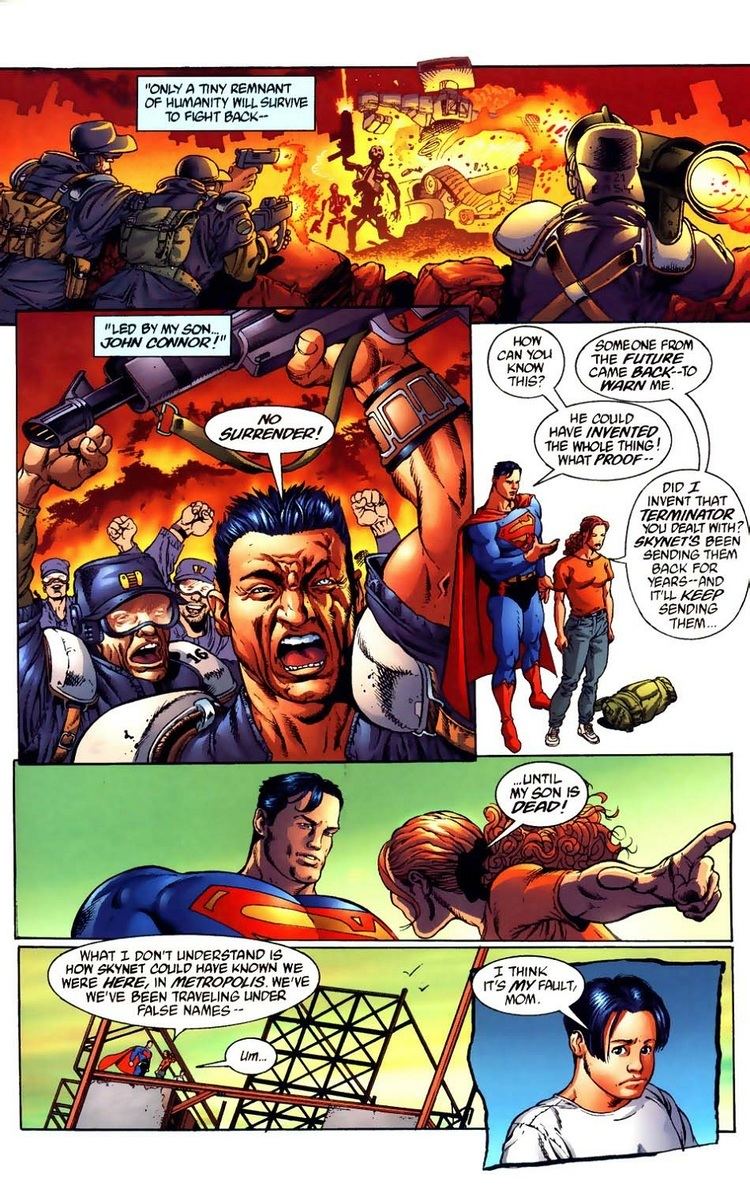 Superman vs. The Terminator: Death to the Future scansdaily Superman vs Terminator Death to the Future 1