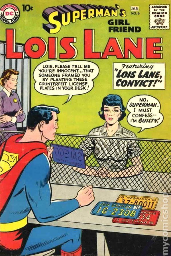 Superman's Girl Friend, Lois Lane Superman39s Girlfriend Lois Lane 1958 comic books