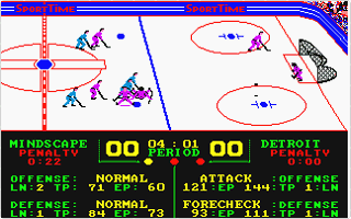 Superstar Ice Hockey Atari ST Superstar Ice Hockey scans dump download screenshots