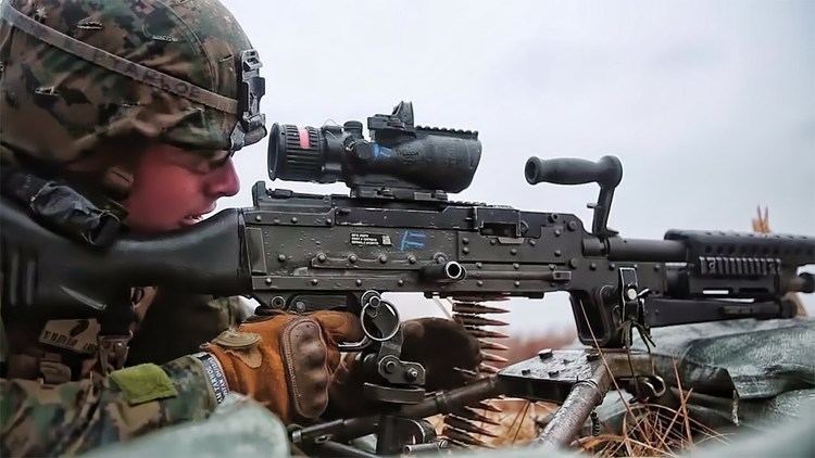 Suppressive fire Marines Lay Down Suppressive Fire In Latvia YouTube
