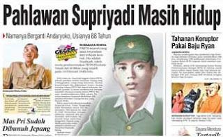 Supriyadi Supriyadi Indonesian National Hero
