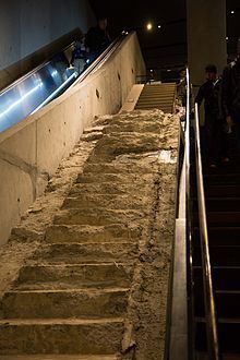The Survivors’ Stairs, preserved at the 9/11 Museum in New York City