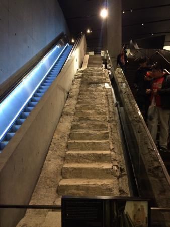 The Survivors’ Stairs, preserved at the 9/11 Museum in New York City