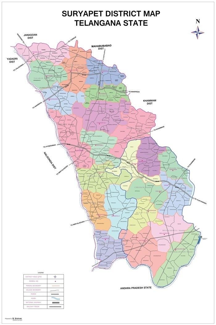 Suryapet district District Map THE OFFICIAL WEBSITE OF Suryapet DISTRICT