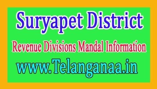 Suryapet district Suryapet District Revenue Divisions Mandal Information