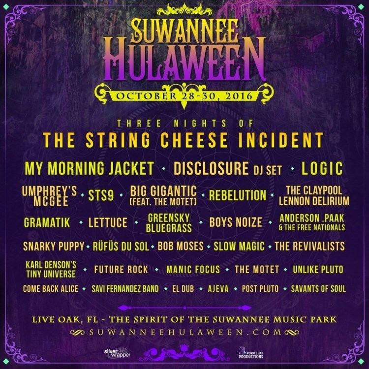 Suwannee Hulaween Suwannee Hulaween Announces Initial Lineup For 2016 Festival