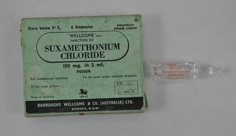 Suxamethonium chloride Suxamethonium Chloride Burroughs Wellcome and Company before 30