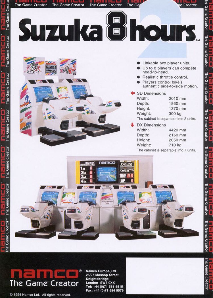Suzuka 8 Hours (video game) The Arcade Flyer Archive Video Game Flyers Suzuka 8 Hours 2
