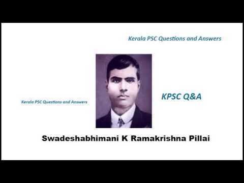 Swadeshabhimani Ramakrishna Pillai Swadeshabhimani K Ramakrishna Pillai all about us Kerala