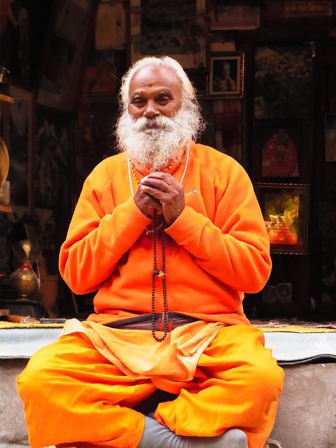 Swami Sundaranand Swami Sundaranand At Tapovan Kutir 4 by Agnieszka Ledwon