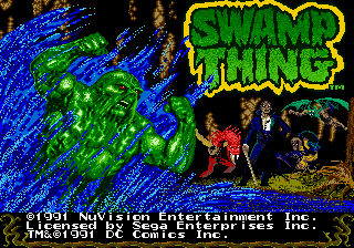 Swamp Thing (video game) Swamp Thing prototype GEN Game Sega Genesis Video Game Room