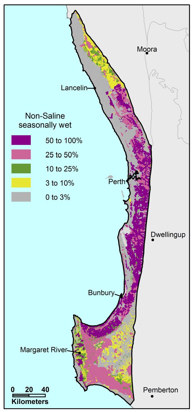 Swan Coastal Plain MySoil Non saline semiwet soils Swan Coastal Plain Department