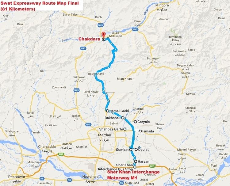 Swat Expressway Swat Expressway Expression of Interest EOI Invited Final Route