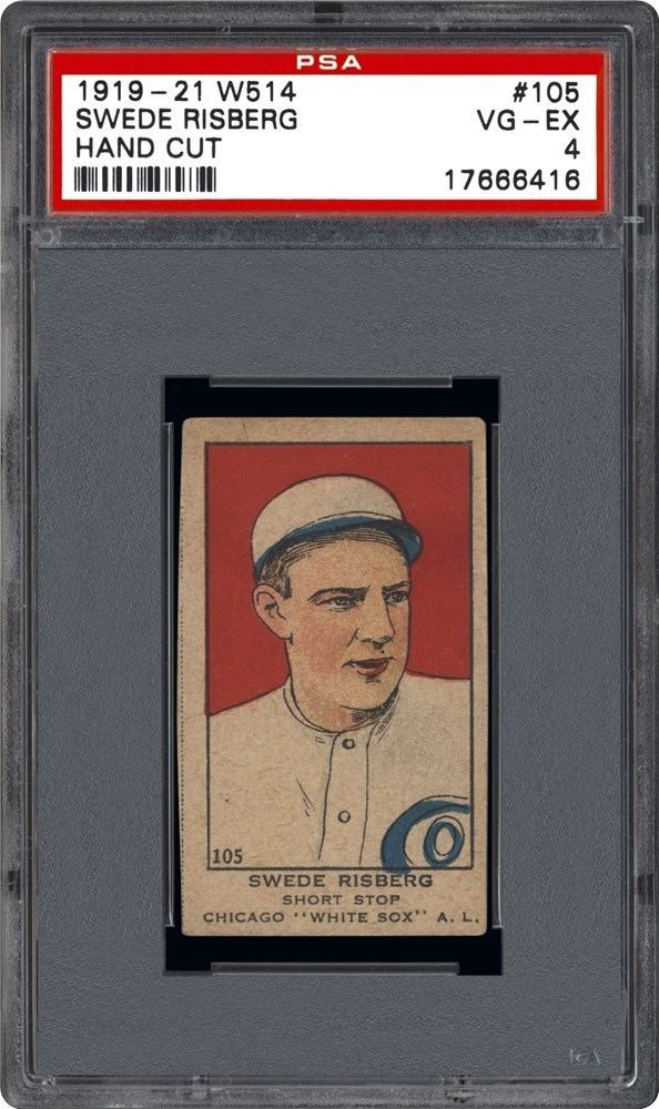 Swede Risberg 191921 W514 Hand Cut Swede Risberg Hand Cut PSA CardFacts