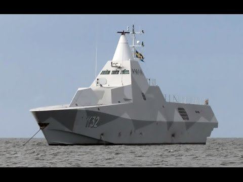 Swedish Navy ADVANCED STEALTH Swedish Navy Visby Class Stealth Corvette YouTube