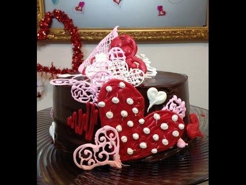 Sweetheart cake Chocolate Sweetheart Cake How To Cake Decorating YouTube
