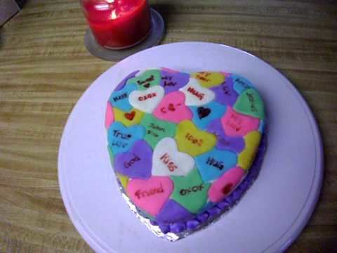 Sweetheart cake Fondant Sweetheart cake YouTube