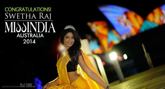 Swetha Raj Miss India Australia 2014 is Swetha Raj Official Miss