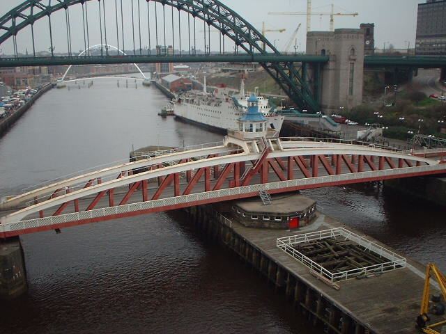Swing bridge Swing Bridge Newcastle on Tyne Northumberland north east England