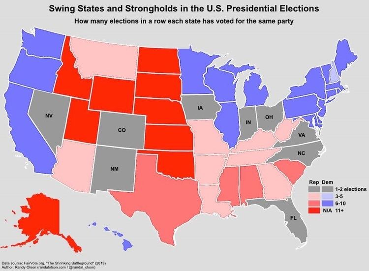 Swing state Are Swing States Disappearing RealClearPolitics