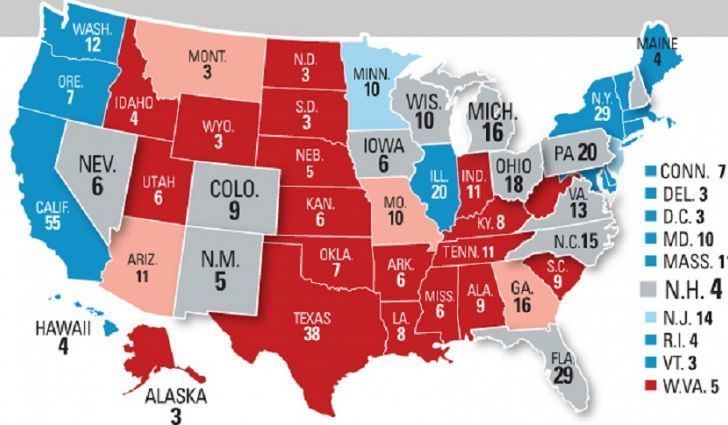 Swing state Swing States With The Most Electoral Votes In The 2016 US