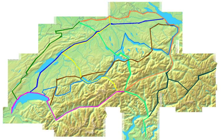 Swiss National Bike Routes