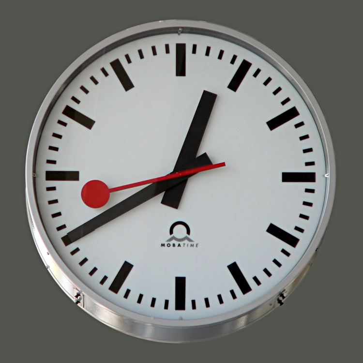 Swiss railway clock