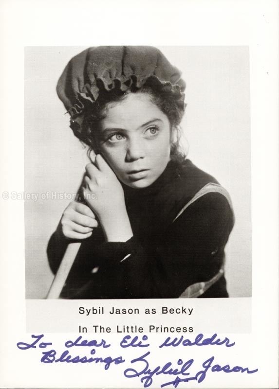 Sybil Jason HistoryForSale Autographs and Manuscripts Sybil Jason