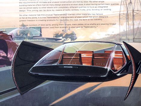 Syd Mead Syd Mead concept design for US Steel Mead Space age and Steel